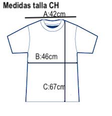 Guia de talla playera hombre