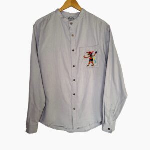 Camisa cuello mao talla G bambú con algodón