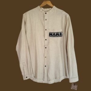 Camisa cuello mao talla M, lino
